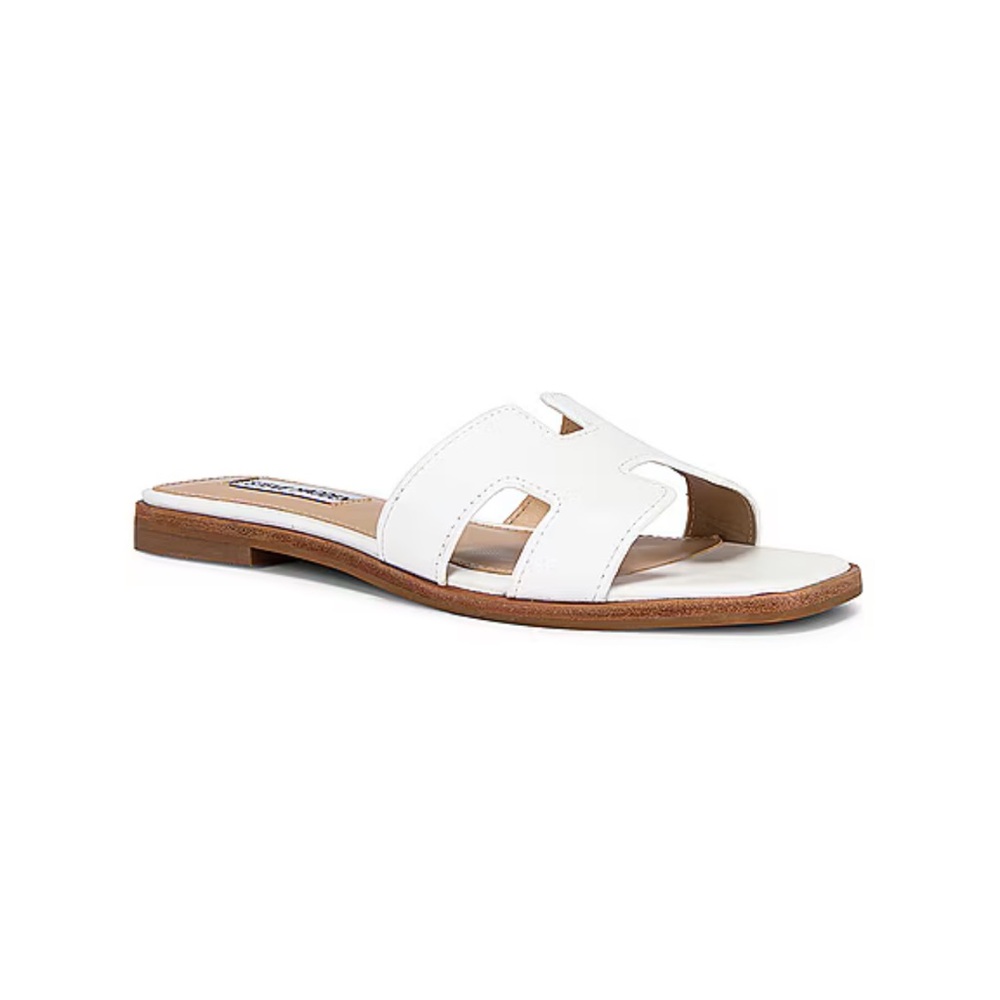 Steve Madden Hadyn Sandal in White leather
